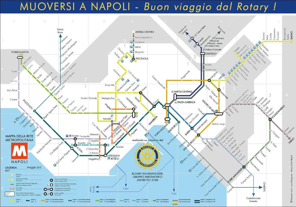 neapel italien metro karta