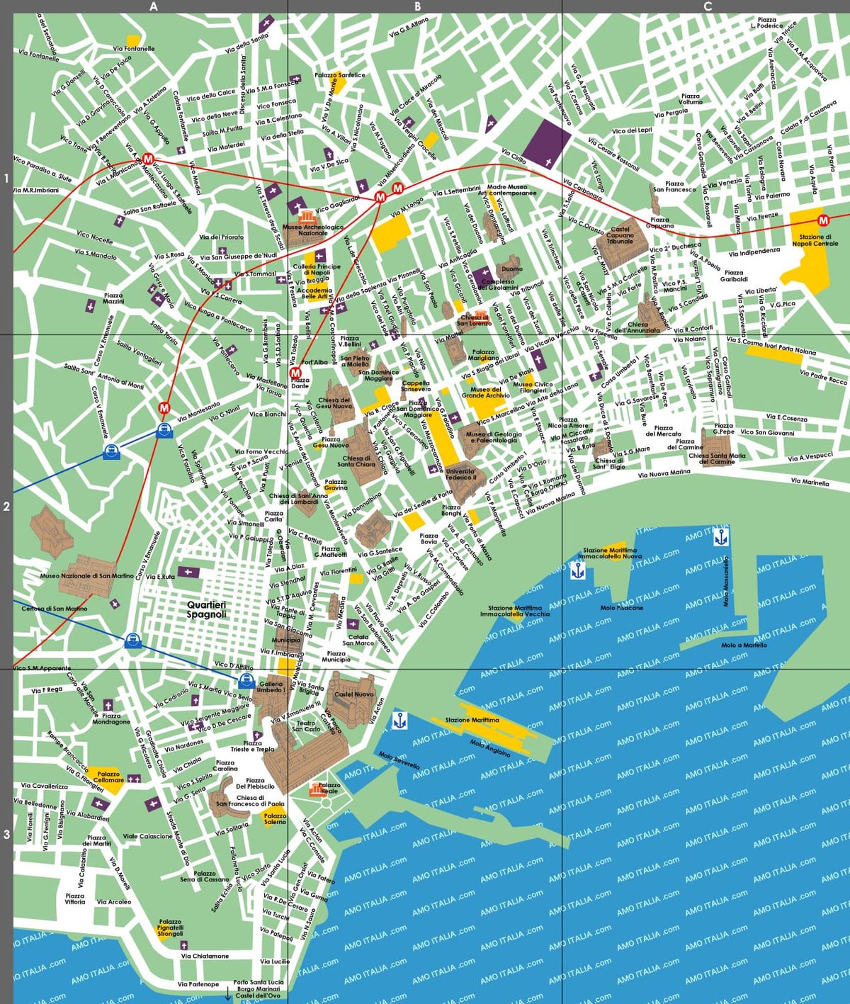 napoli turist karta