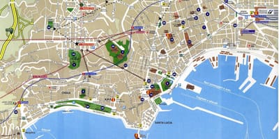 Napoli stadskarta