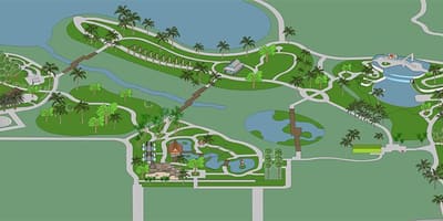 Karta över neapels botaniska trädgård